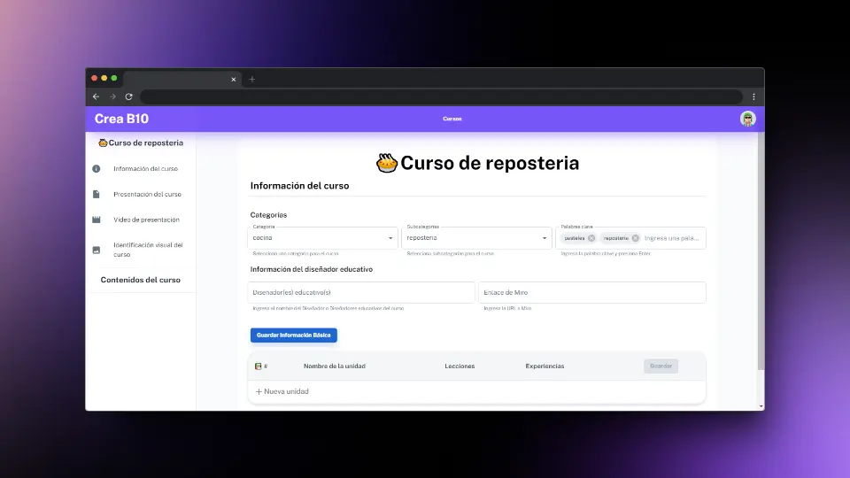 Captura de pantalla del proyecto /creab10_screenshot_1.webp