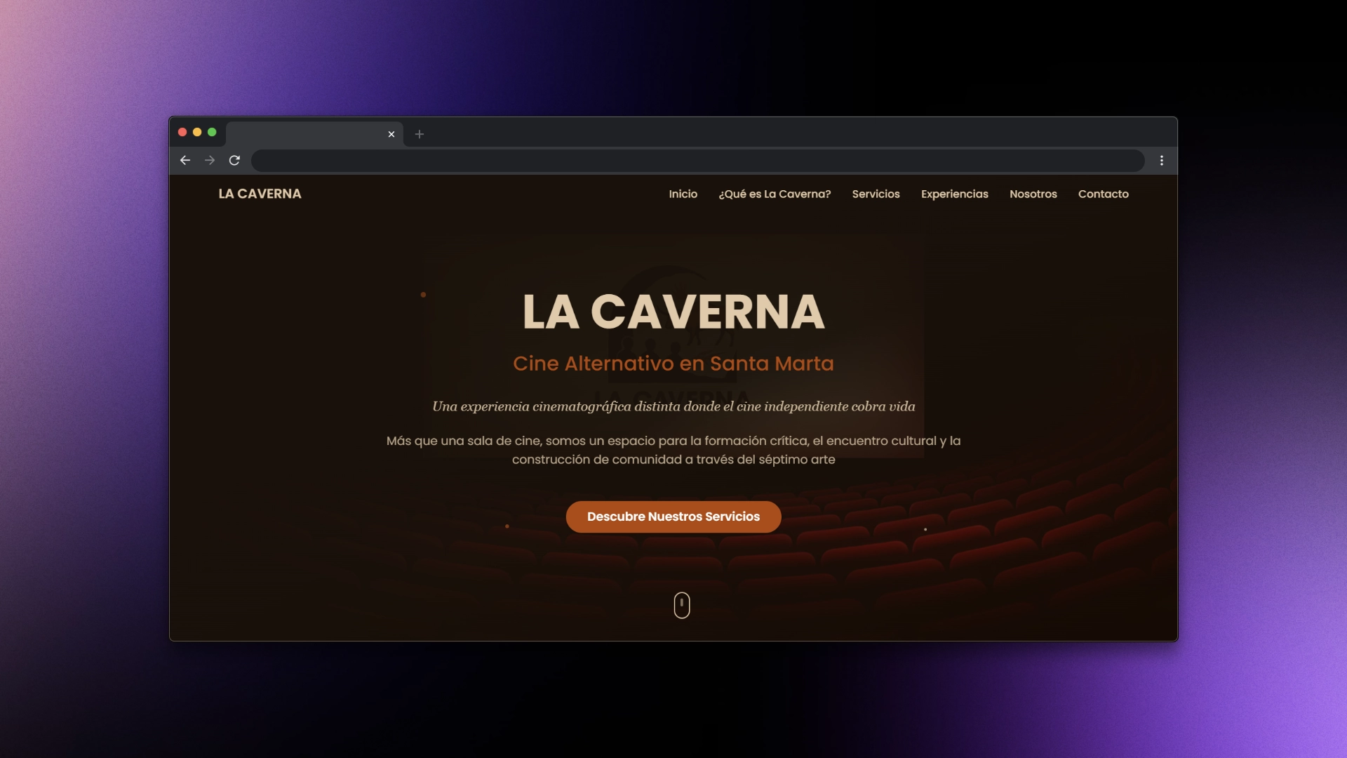 Captura de pantalla del proyecto /lacaverna_screenshot.webp