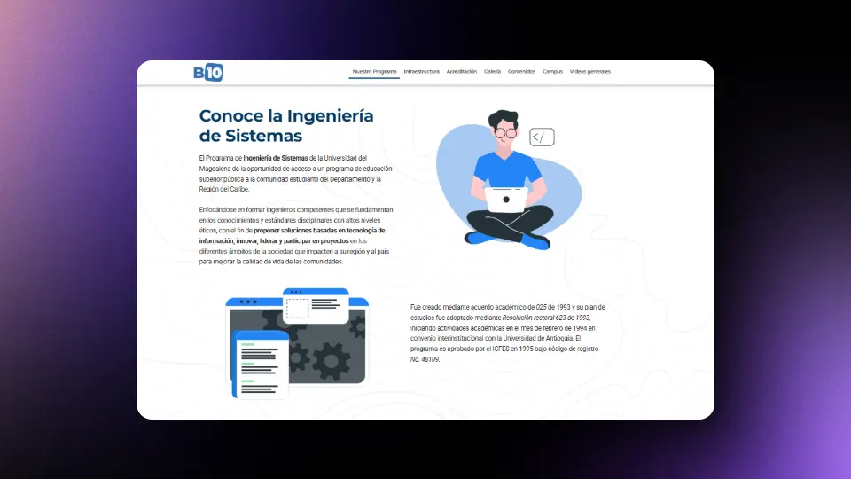 Captura de pantalla del proyecto /sistemas_screenshot.webp